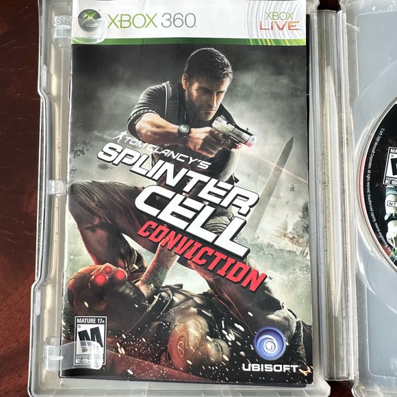 Steelbook Tom Clancys Splinter Cell Conviction XBox 360 Video Game Physical - Picture 6 of 8
